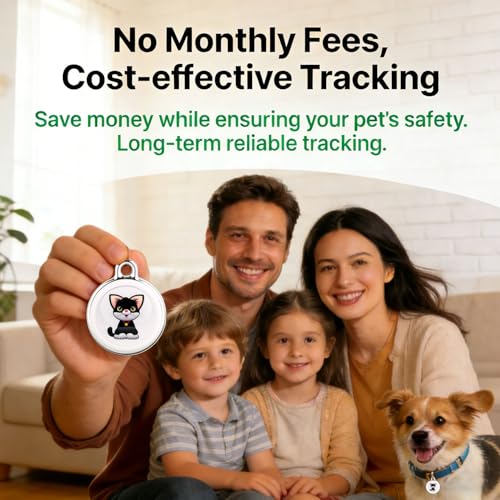 Smart GPS Tracker for Dogs|mini Easy to use Cat GPS Tracker|Waterproof and Drop-Proof|Real-time Positioning Smart Alarm pe...