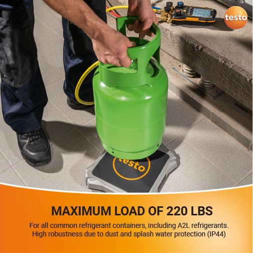 testo 560i App-Operated Refrigerant Scale Set – Reloading Scale IP44 with Valve IP54 and Carrying Bag – with Maximum Load ...