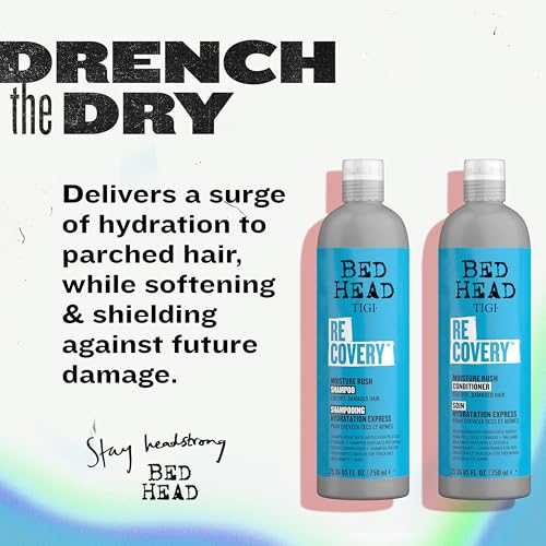 TIGI Bed Head Recovery Shampoo and Conditioner Set for Dry, Damaged Hair, 25.36 fl oz, 2 Count