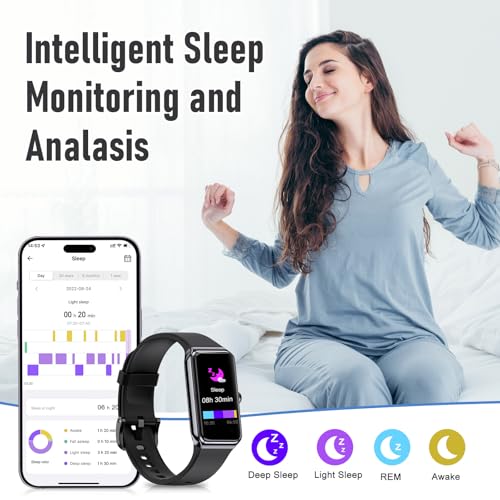 Fitness Tracker with 24/7 Heart Rate,Blood Pressure Sleep Tracking,104 Sports Modes Calories Smart Watch,IP68 Waterproof S...