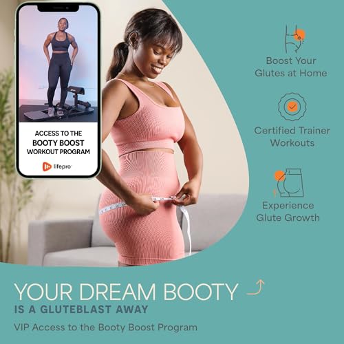 Lifepro Hip Thrust Machine – Adjustable Glutes Workout Equipment for Home – GluteBlast Foldable Booty Builder, Sissy Squat...