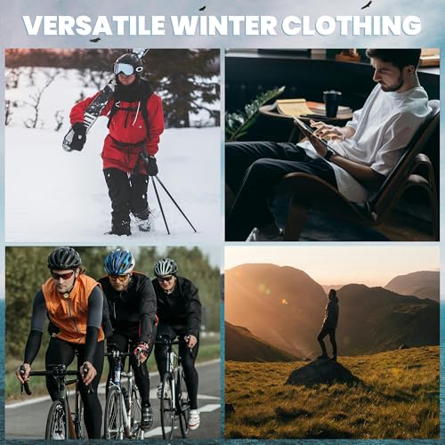 OBFUN Thermal Underwear for Men Long Johns Set - Fleece Lined Base Layer for Cold Weather Winter Clothes
