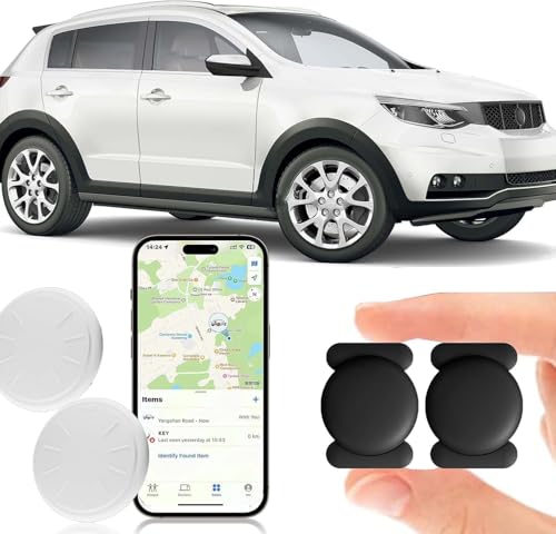 GPS Tracker for Vehicles, 2 PCS MINI Car Tracker Device Hidden, No Monthly Fee, Real-Time Tracker Device for Vehicles, Wor...
