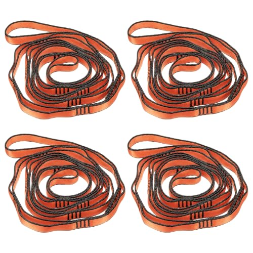 PATIKIL Daisy Chain Straps, Strong Climbing Strap Adjustable Nylon Chain Sling with Loops for Aerial Yoga Hammock Swing