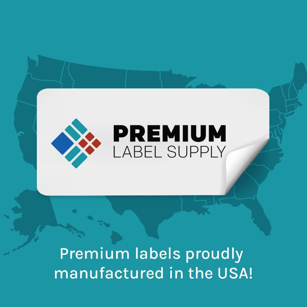 Premium Label Supply Brown Kraft Sticker Labels – 1.75" x 0.667" – Laser/Inkjet Compatible – (60 per Sheet), 100 Sheets – 6,000 Total Adhesive Labels