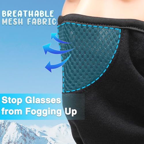Breathable Kids Balaclava Ski Mask for Boys Girls - Windproof Fleece Winter Face Mask Cover for Cold Weather