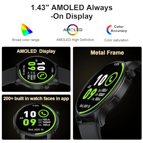 Smart Watch for Men Women Fitness: Waterproof Make/Answer Call Smart Watches for Men Digital Mens Watches Run Smartwatch A...
