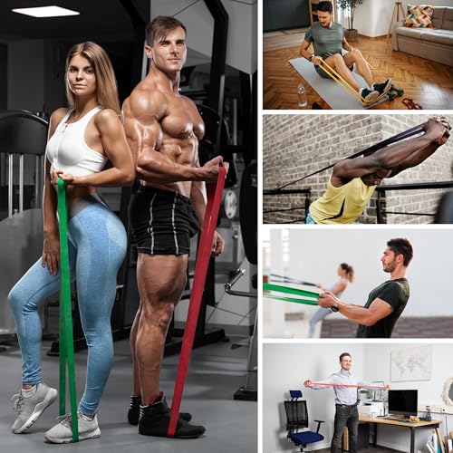 Resistance Bands for Working Out, Workout Bands, Training Bands Set, Pull Up Exercise Bands for Home Workouts, Full Body T...