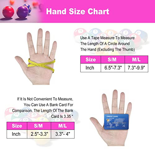 YFY Billiard Pool Gloves for Left Hand 3 Finger, Splicing Process, Snooker Cue Sport Glove Popular Sizes for Men & Women