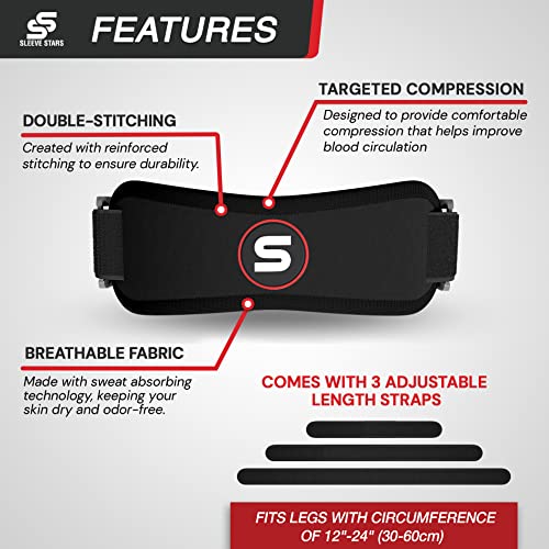 Sleeve Stars Patellar Tendon Support Strap Osgood Schlatter Knee Brace for Youth, Women & Men, Swedish Brand Patella Knee ...