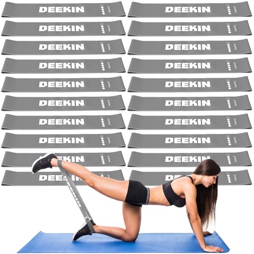 DEEKIN 20 Pcs Resistance Bands Bulk Loop Resistance Exercise Bands for Working Out Stretch Yoga Starter Set Elastic Exerci...