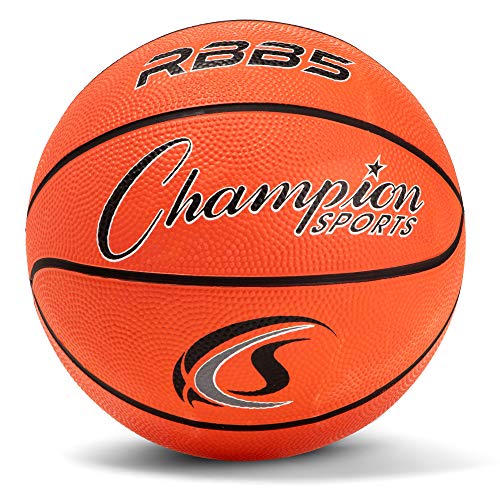 Champion Sports® Rubber Basketballs – Heavy Duty Pro-Style, Indoor/Outdoor Use, Premium Basketball Equipment for Physical ...