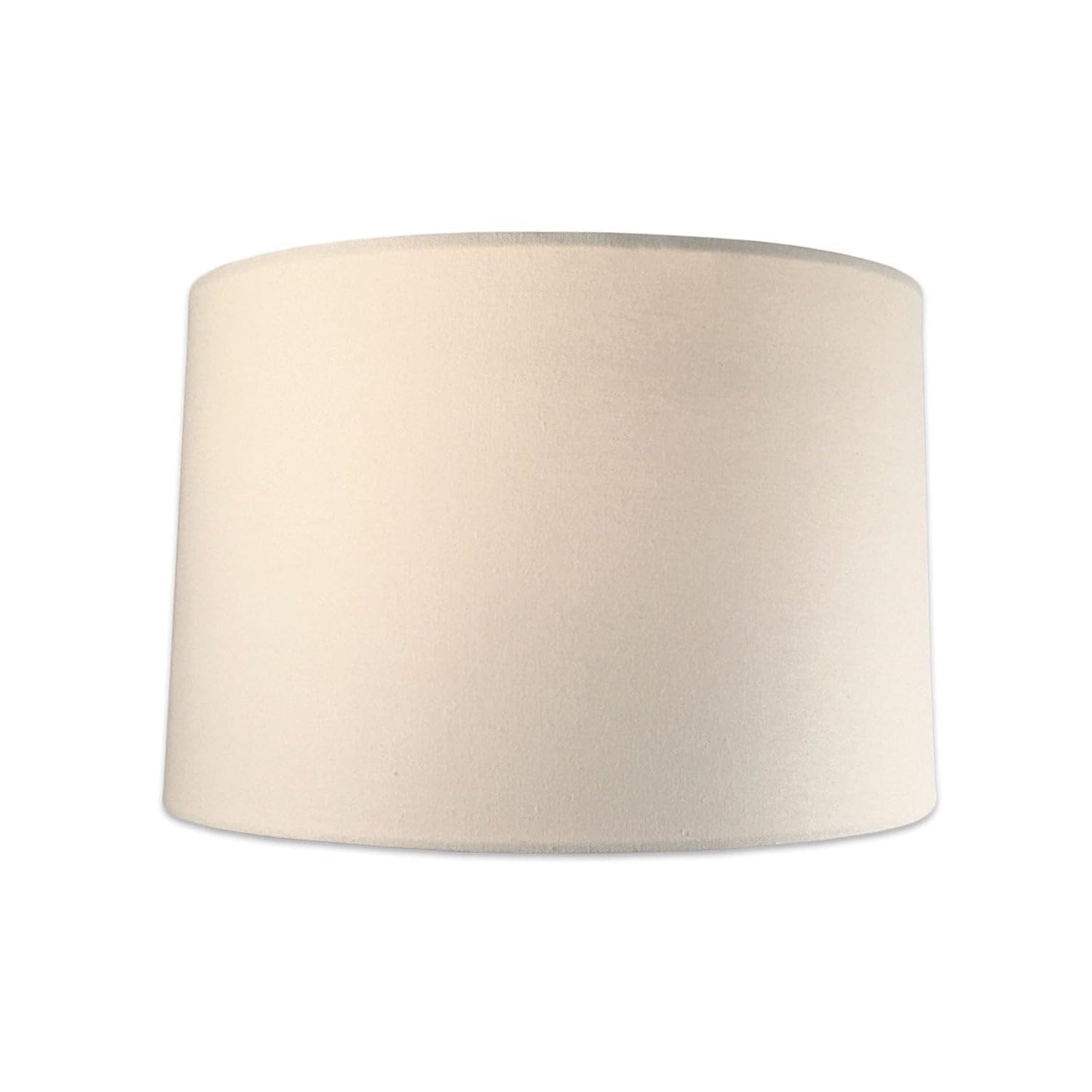 Royal Designs, Inc. Shallow Drum Lamp Shade, HB-610-14LNWH-2, Linen White, 13x14x9, 2 Pack