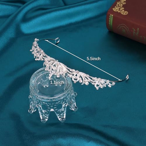 CURASA Silver Crown, Wedding Headpiece for Birde Tiaras and Crowns for Women Princess Little Girls Birthday Crystal Crown ...