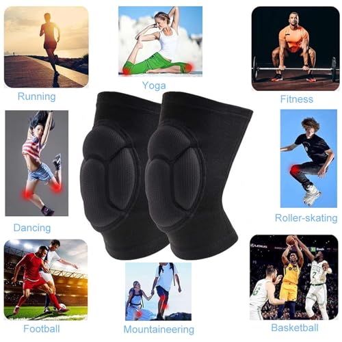 Knee Pads for Garden, Gardening, House Cleaning, Construction Work, Dancing, Volleyball, Flooring, Climbing, Riding Kneepa...