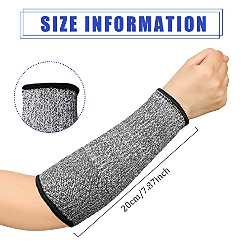 Sintege 3 Pairs Arm Protectors for Thin Skin and Bruising Cut Resistant Forearm Sleeve Level 5 Arm Burn Protection Sleeve...