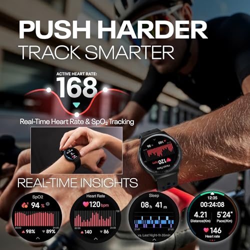 Reebok Pulse Smartwatch - GPS Fitness Tracker with Heart Rate Monitor, 10-Day Battery Life, IP68 Water Resistant Smart Fit...
