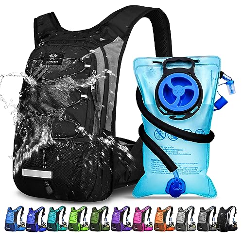 Mothybot Insulated Hydration Backpack Pack with 3L BPA Free Leak Proof Water Bladder, Large Storage Lightweight Hiking Day...