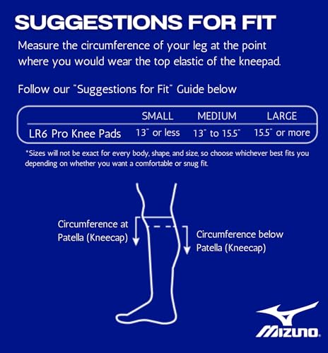 Mizuno Women's LR6 Pro ECO Volleyball Knee Pads