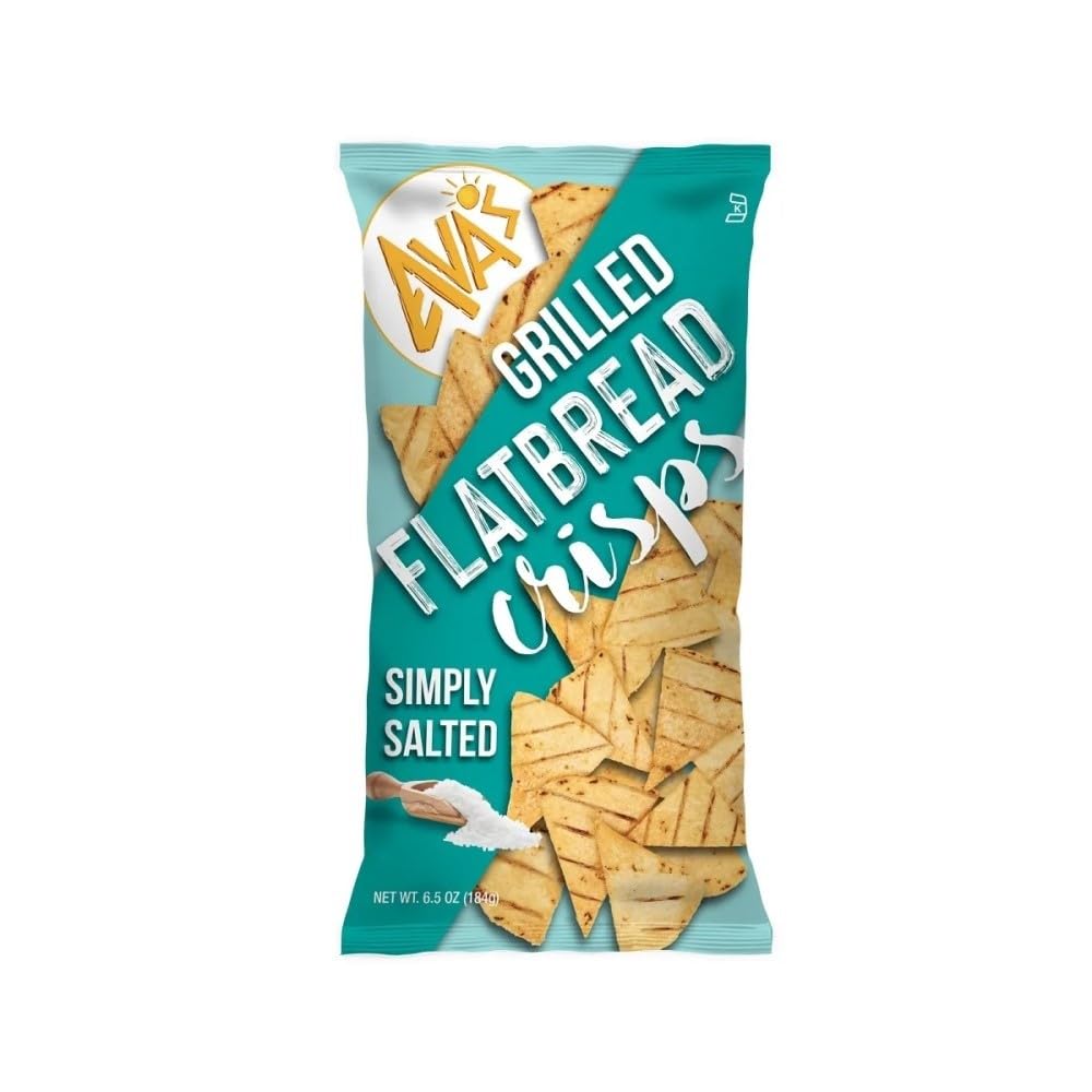 Avas Simply Salted Flatbread Crisps, 6.5 oz, 12 Pack