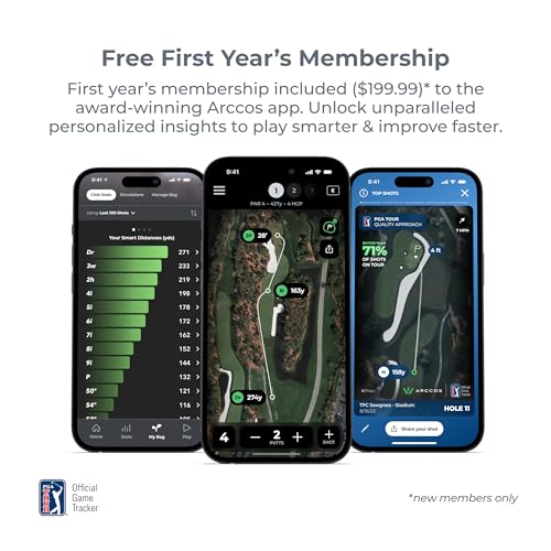 Arccos Smart Sensors Bundle - Gen 4 Smoke Sensors, Link Pro & 1st Year's Membership