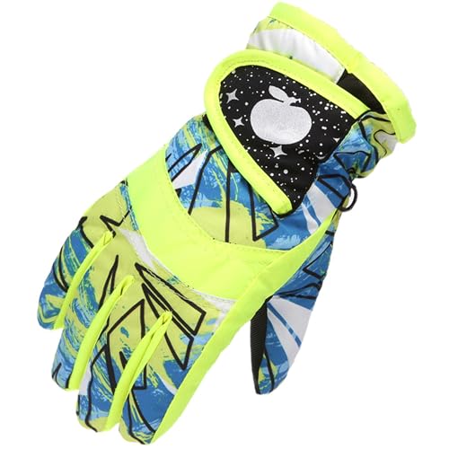 CLeemuziN Kid-Girl Winter Snow-Ski-Gloves Cold-Weather-Mittens Water-Repellent Thermal-Gloves for 3-5T Baby-Boy Outdoor Warm