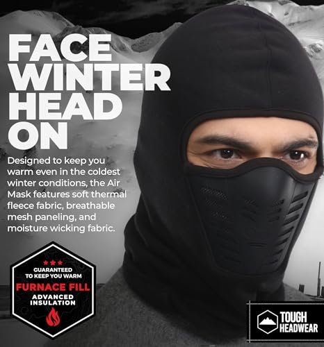 Tough Headwear Heavy Duty Balaclava Ski Mask with Headpiece