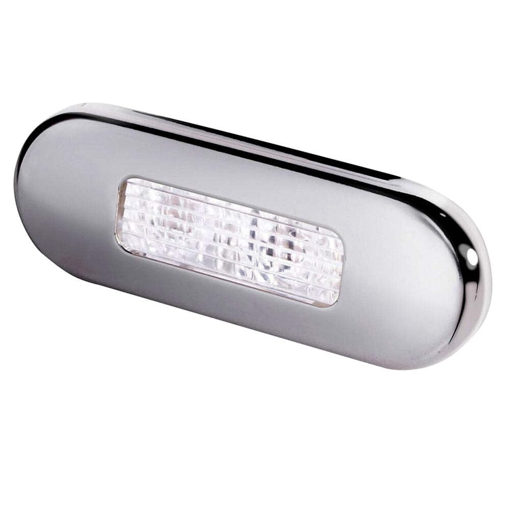 Hella Marine Oblong Led Courtesy Lamp - White Led, Stainless Steel Bezel, One Size, Model 2Xt 980 869-301