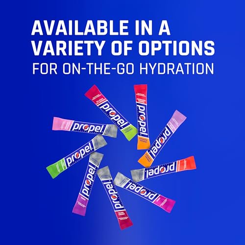 Propel Electrolyte Enhanced Water Drink Mix Powder Packets, 4 Flavor Variety Pack, Zero Calorie & Zero Sugar Hydration wit...