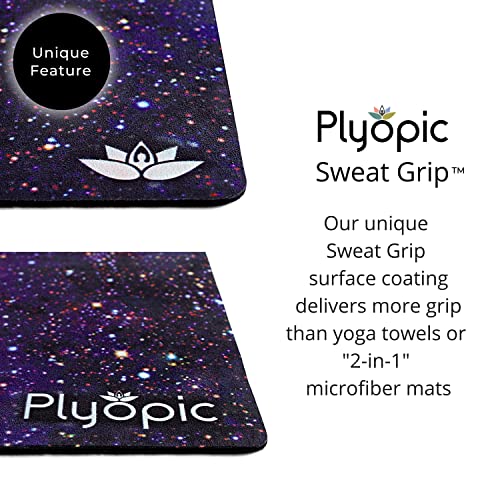 Plyopic. All In One Yoga Mat | Luxury Sweat-Grip Mat/Towel Combo | Ideal for Yoga, Hot Yoga, Bikram, Pilates, Workout & Ex...