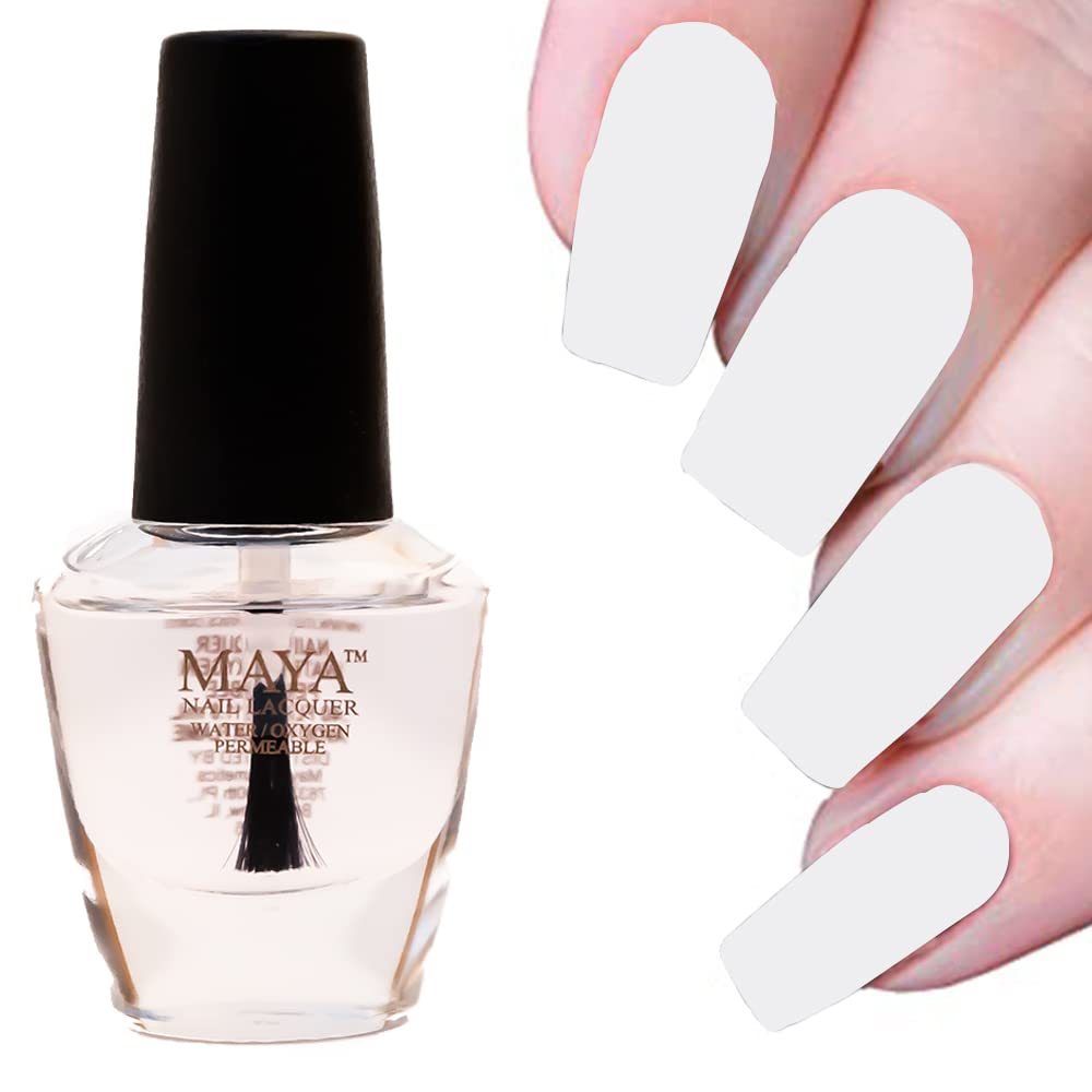 MAYA Nail Lacquer (Top Coat). Breathable, Made in the USA, and 9-FREE