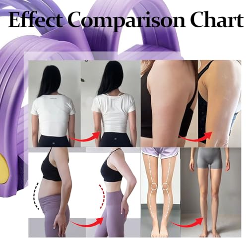 21 Fitness Resistance Bands-6 Tube Pedal Ankle Puller,Multifunction Tension Rope,Natural Latex Fitness Bands for Strength ...