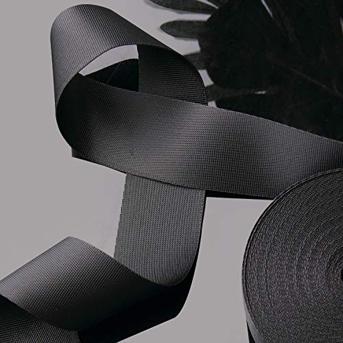 JIAKAI 2 Inch Wide 10 Yards Nylon Heavy Duty Webbing Strap，Polypropylene Heavy Straps for Bags, Hammocks, Outdoor Climbing...