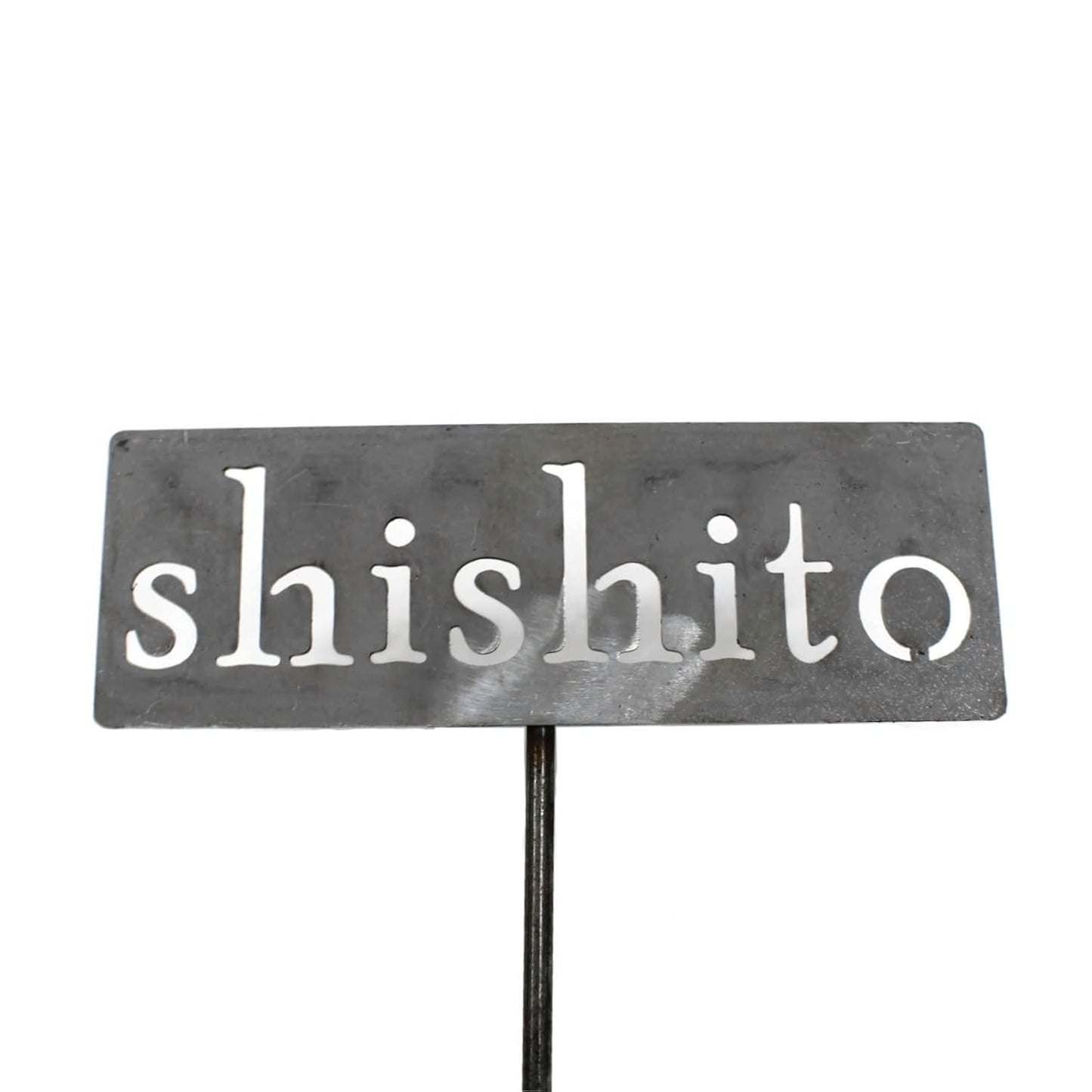 Classic Metal Garden Markers 19 Inches Tall (shishito, Raw, Unfinished Steel (will rust with time))