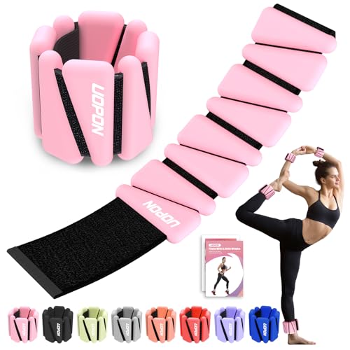 Wrist Ankle Weights for Women Set of 2, Adjustable Silicone Weighted Bangles, Wearable Ultra-durable Strips Weight Bracele...