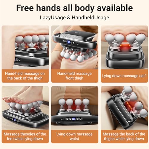 Gurui Massage Guns Deep Tissue, Valentine's Day Gifts, Neck Massager with 16 Heads, 16-Head Massage Gun Set for Deep Tissu...