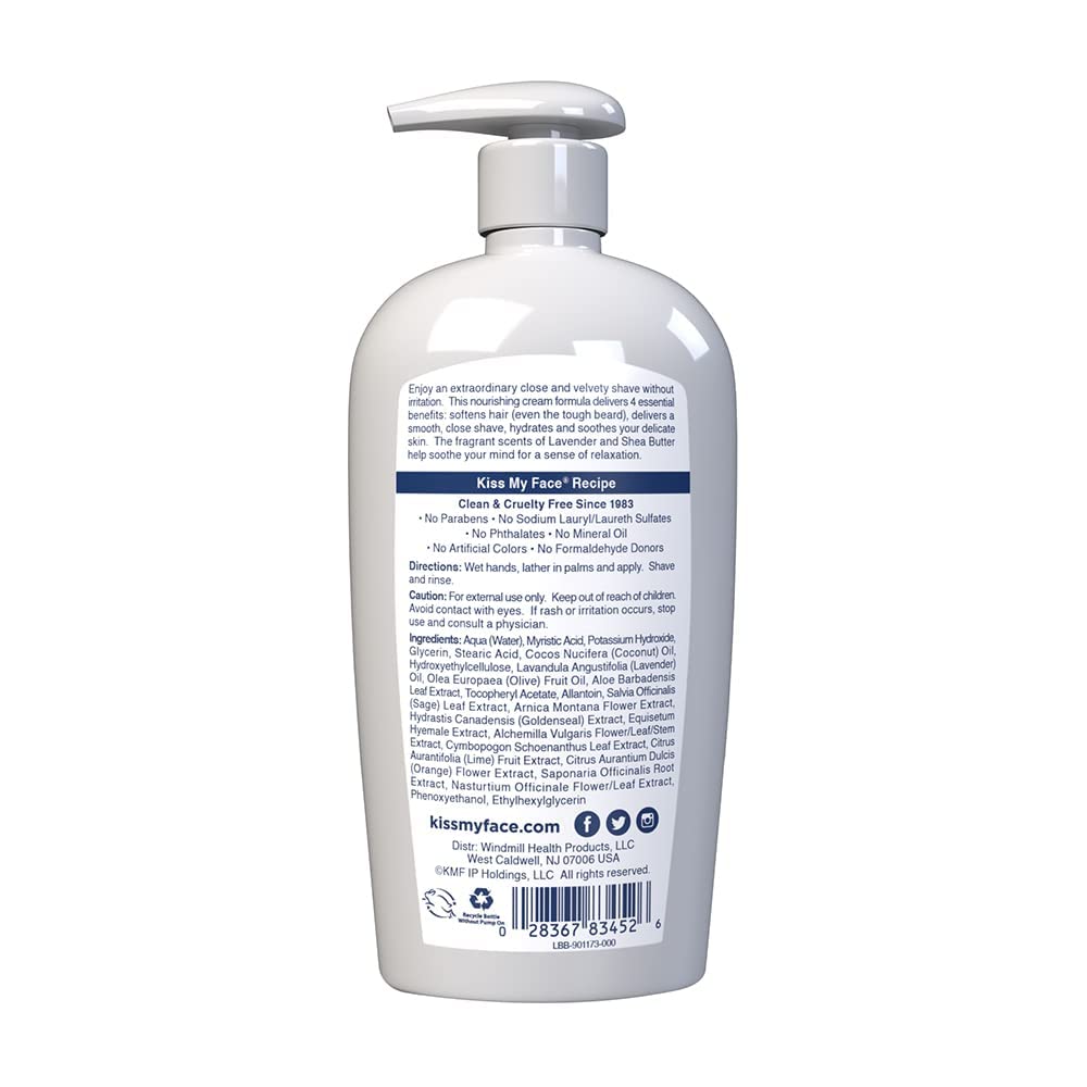 Kiss My Face Moisturising Shave Gel (Lavender & Shea) (11oz) 326ml