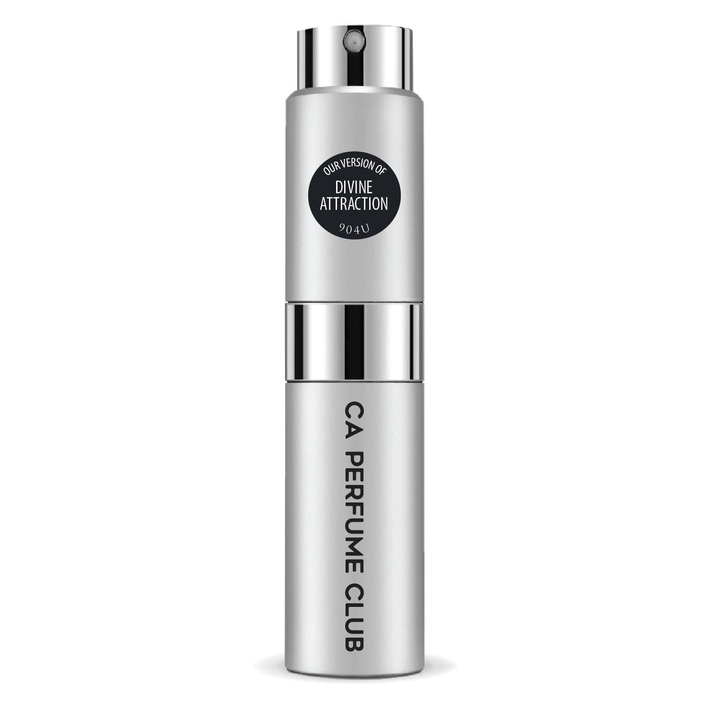 CA Perfume Impression of Divine Attraction for Women and Men Leather Scent Long Lasting Unisex Fragrance Eau De Parfum Travel Size Refillable Atomizer Spray 0.27 Fl Oz 8ml