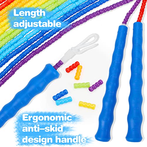 Supertrip Double Dutch Jump Rope Soft Beaded Jump Rope Long Jump Rope 16 FT, Jump Ropes For Women Adult Kids Adjustable Sk...
