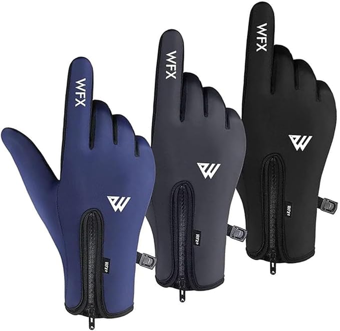 WESTWOOD FOX Cycling Gloves for Kids Thermal Winter Boy Girl Windproof Anti-Slip, Touchscreen Gloves with Palm Grip for Cy...
