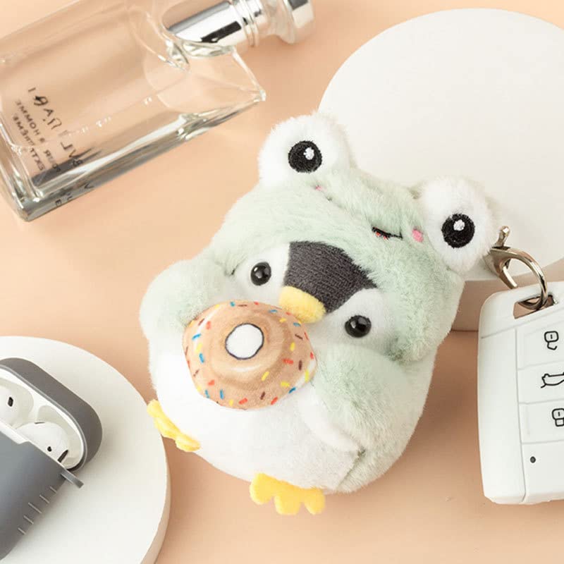 BONICI Men Women Creative Cute Lovely Cosplay Costume Play Changing Clothes Donut Penguin Pendant Keychain Key-Chains Keyring Gift Pendant Handbag Tote Purse Backpack Decoration Car Key -Unicorn