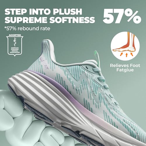 ALLSWIFIT Women's Slip On Walking Shoes Hands-Free Cushion Running Tennis SwiftPlush Non-Slip Comfortable Workout Gym Athl...