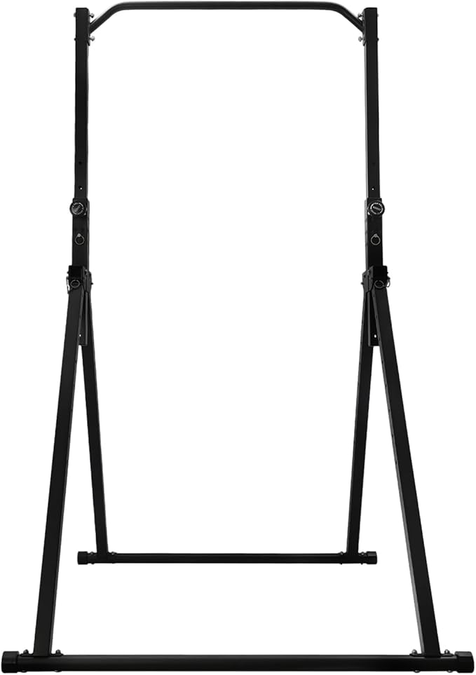 Foldable Pull Up Bar, Power Tower Workout Dip Station Height Adjustable Pull Up Bar for Home, Multifunction Fitness Tower ...
