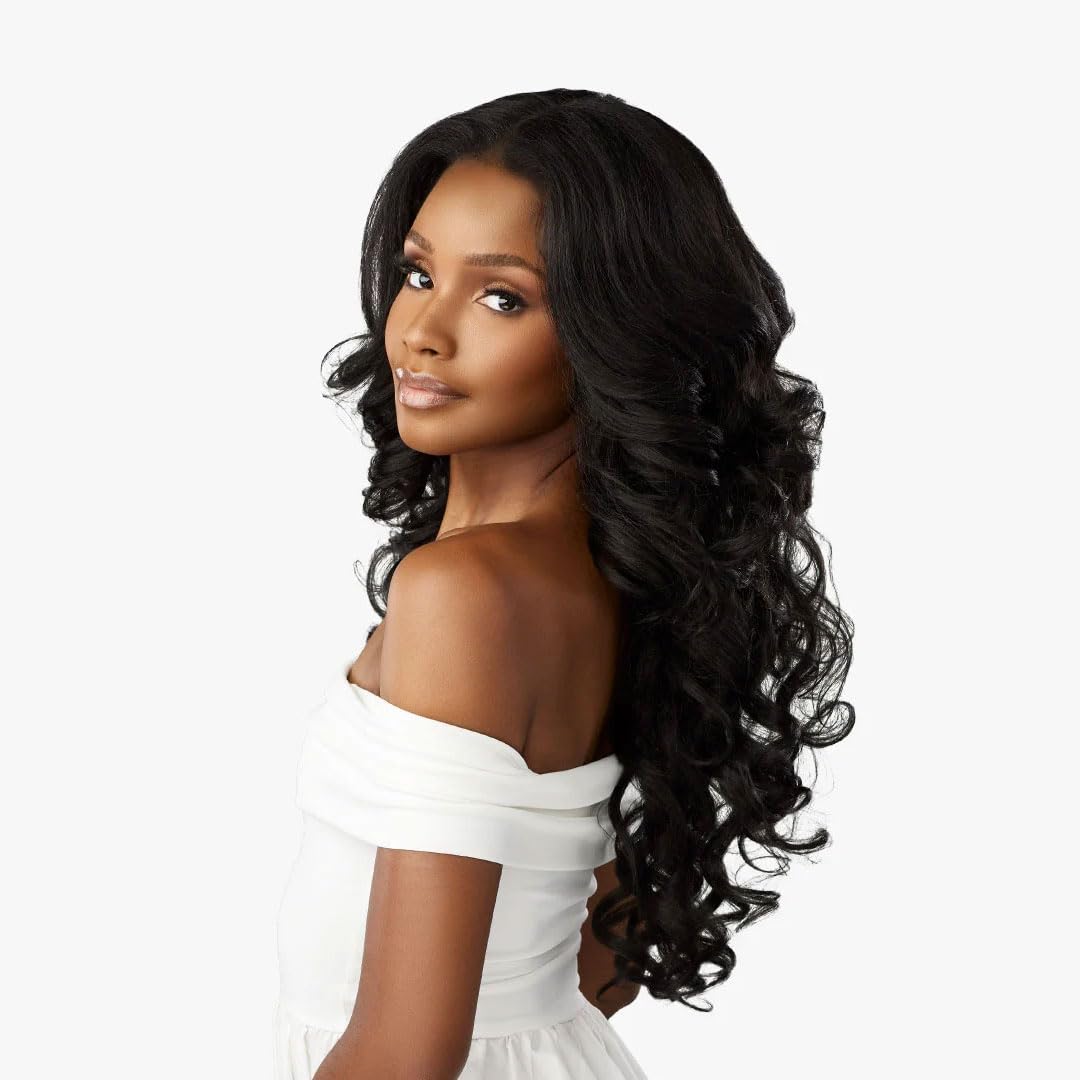 Sensationnel Bare lace 13x6 wigs - unit 15 lacefrontal glueless synthetic 180 degree preplucked hairline (FLAMBOYAGESAND)
