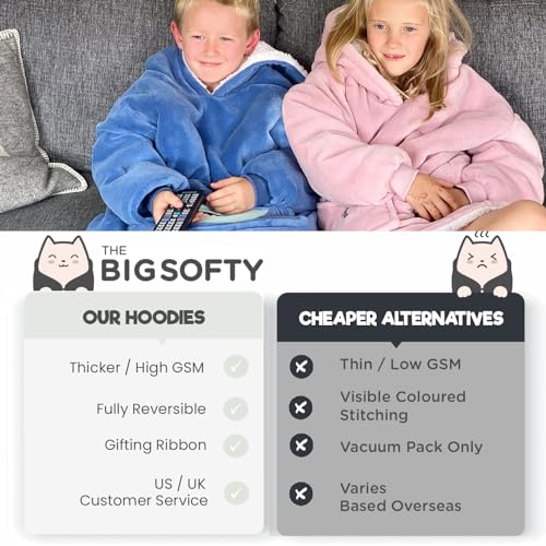 Wearable Blanket Kids 3-10yr, Fun Animal Kids Blanket Hoodie, Hooded Sweatshirt, Oversized Comfy Hoodie Boys, Girls, Toddlers