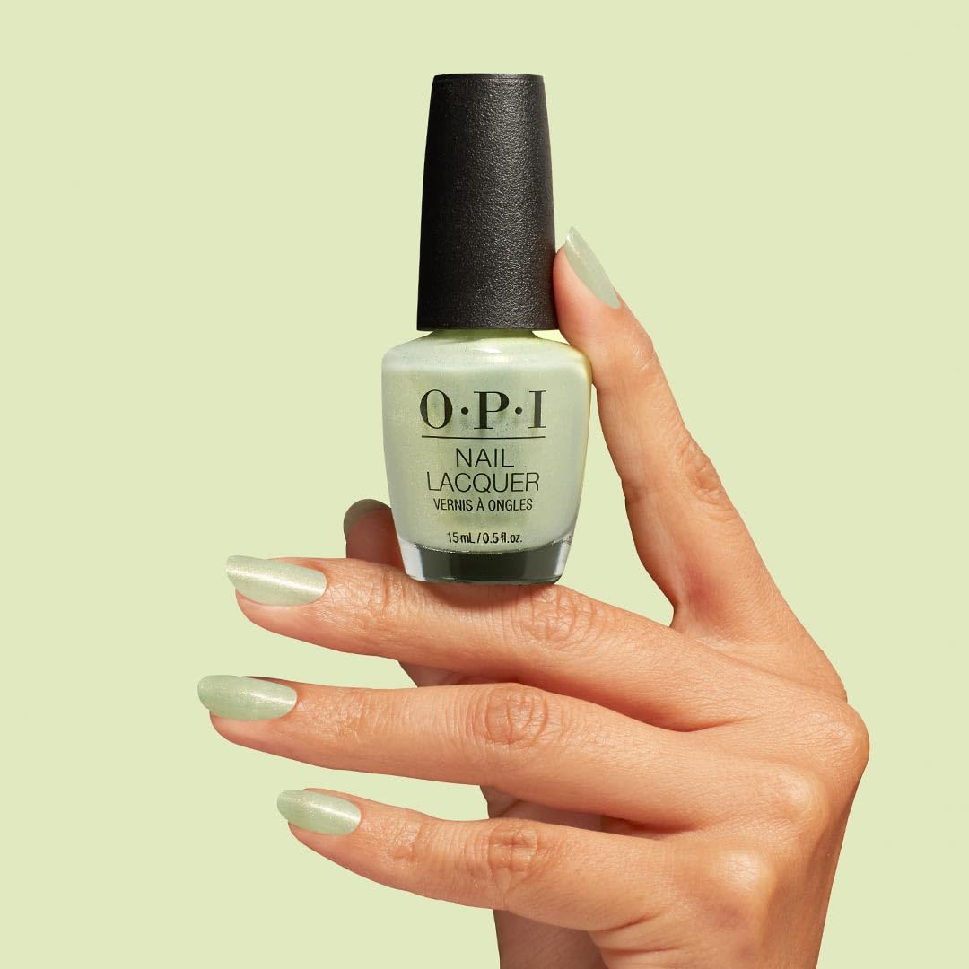 OPI Nail Lacquer AppointMINT Confirmed | Sheer Pastel Mint Shimmer Chip Resistant Nail Polish | OPI'm Dreaming Collection