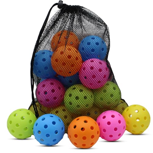 Magicorange Pickleball Balls, 20 Pack USAPA Approved Outdoor Pickleballs, High Elasticity & Durable Pickle Balls