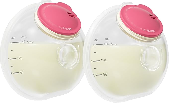 Phanpy Wearable Breast Pump Milk Collector Cup S2, Original Phanpy Breast Pump Replacement Accessories, 24 mm Flange and 2...