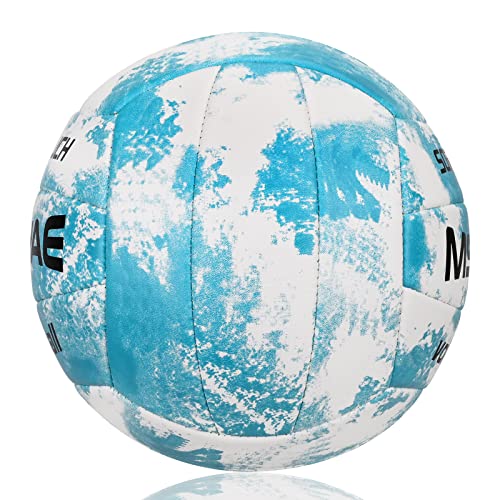 MSCYAE Volleyball Official Size 5,Soft Touch Volleyballs for Kids Youth Adults, Indoor Outdoor Volleyball for Beginners Ba...