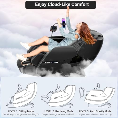 KoziSense A18 3D Massage Chair Full Body, Zero Gravity SL-Track Shiatsu Massage Recliner Chair with Heat, AI Control, Body...